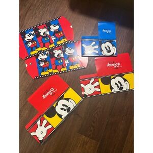 Vintage Disney Store Mickey Mouse Gift Boxes Lot of 4 Film Strip Design Retro
